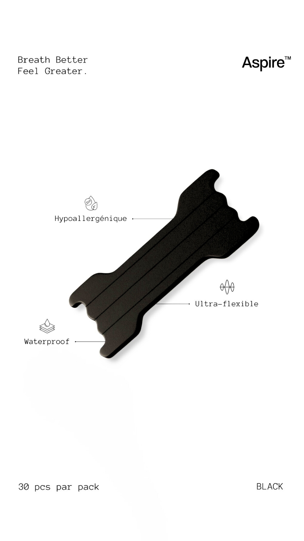 Aspire™ Tiras Nasales - Claro